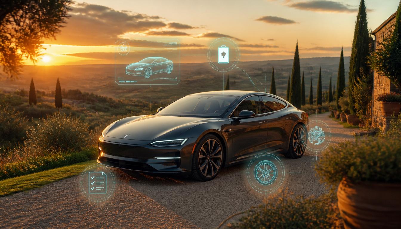 Auto connessa in Toscana con diagnostica AR e manutenzione predittiva